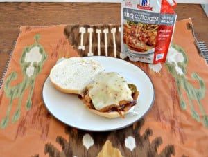 Spicy BBQ Chicken Sandwich made easy with McCormick Skillet Sauces
