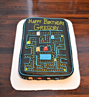 Pac-Man Cake - Hezzi-D's Books and Cooks