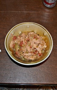 Spicy Pork and Green Chili Stew served over rice or couscous