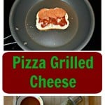 It only takes a few minutes to make a mouthwatering Pizza Grilled Cheese Sandwich