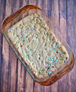 M&M Blondies are perfect for Easter!