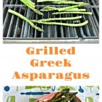 Grilled Greek Asparagus is an awessome and easy to make side dish