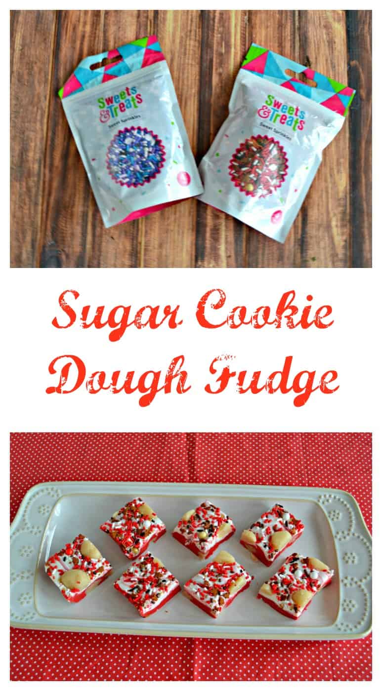 White Christmas Sugar Cookie Dough Fudge #ChristmasSweetsWeek - Hezzi-D ...