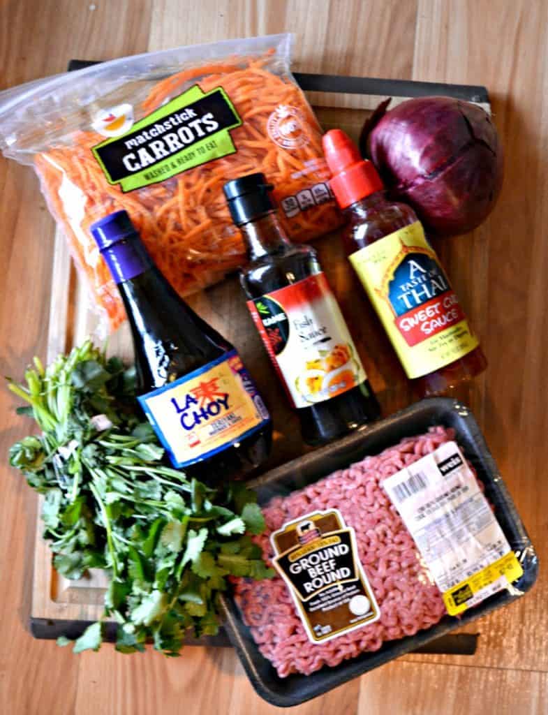 Everything you need to make Bahn Mi meatballs