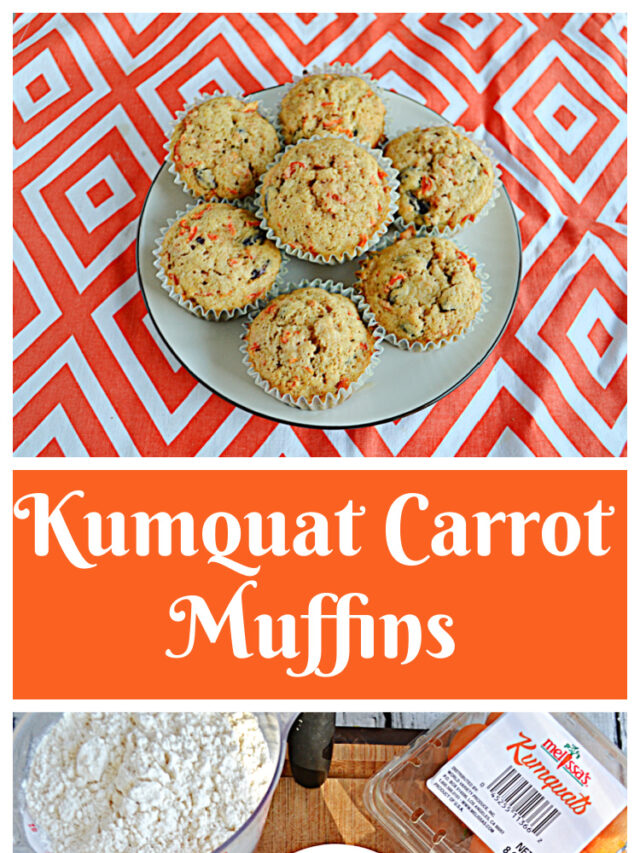 Kumquat Carrot Cake Muffins