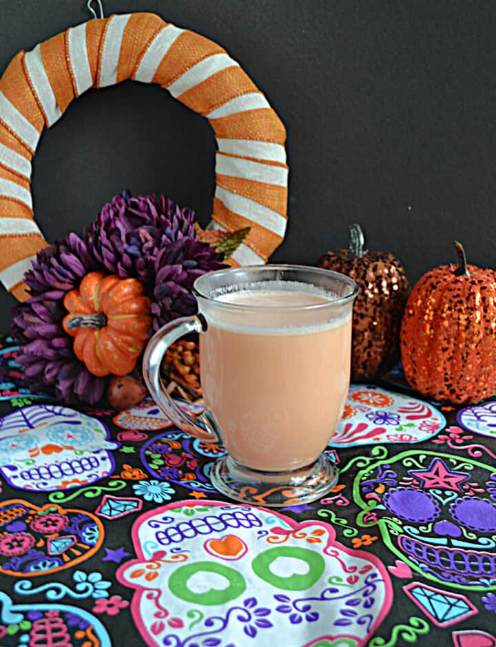 Candy Corn Hot Chocolate #HalloweenTreatsWeek - Hezzi-D's Books and Cooks