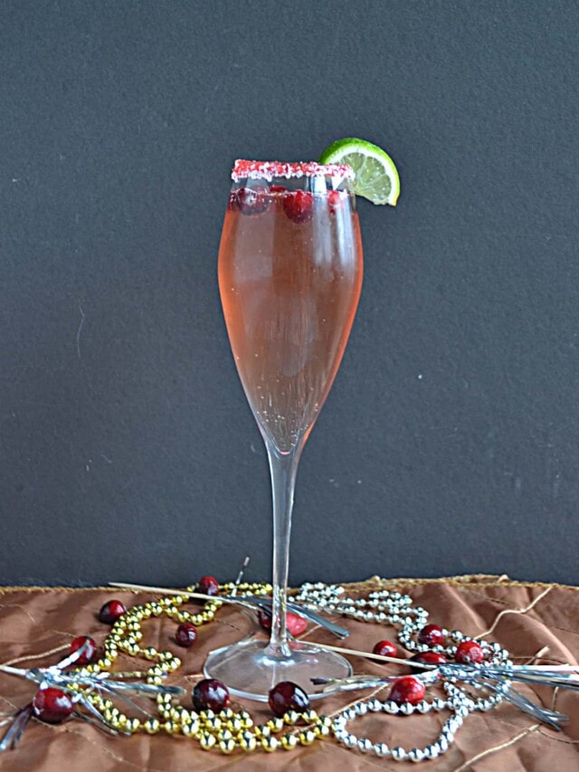 Cranberry Champagne Cocktail Story