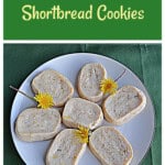 Pin Image: Text title, a plate of cookies with dandelions on it.