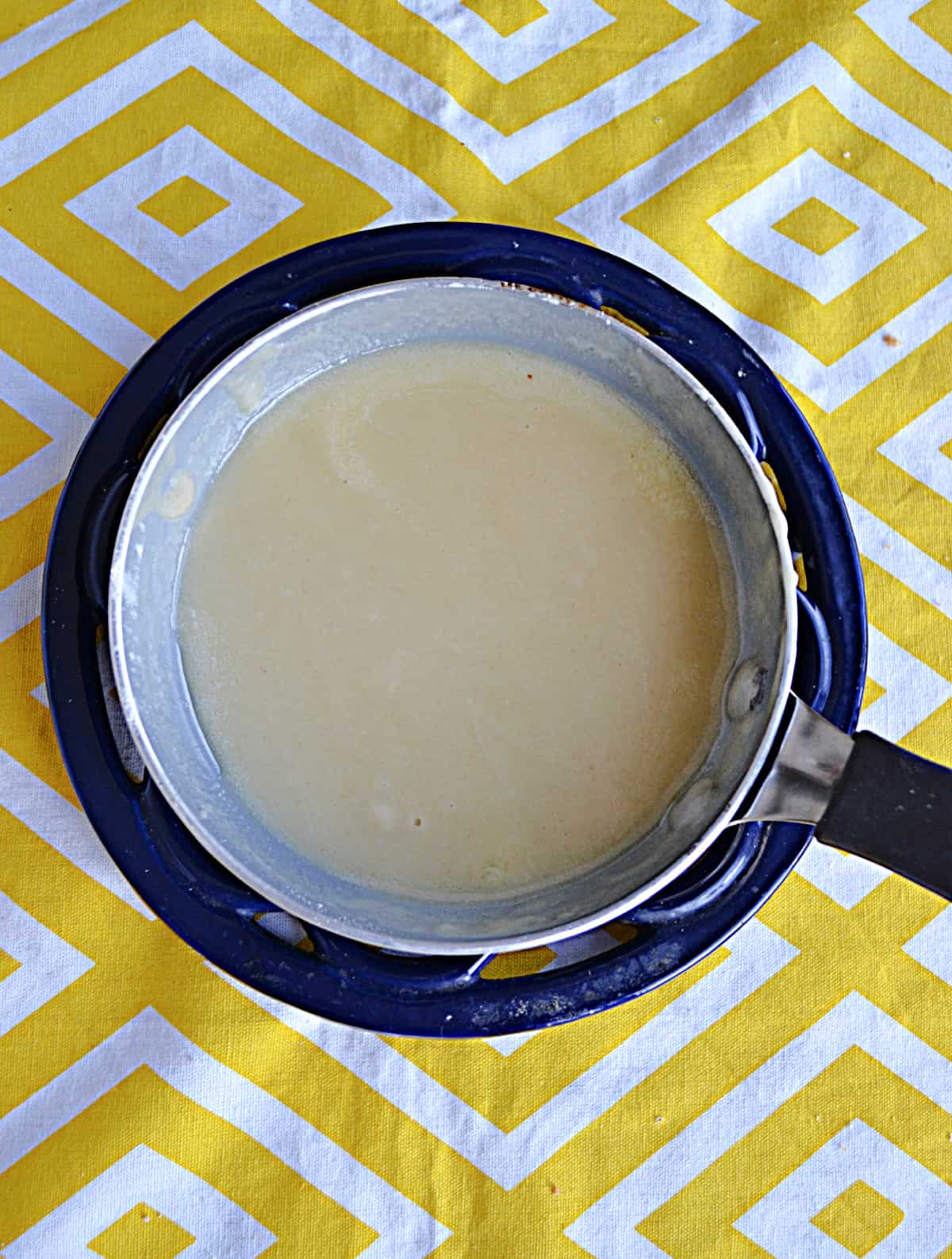 Roux in a small skillet.