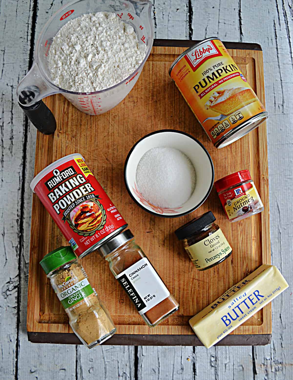 Ingredients for making Pumpkin Scones.